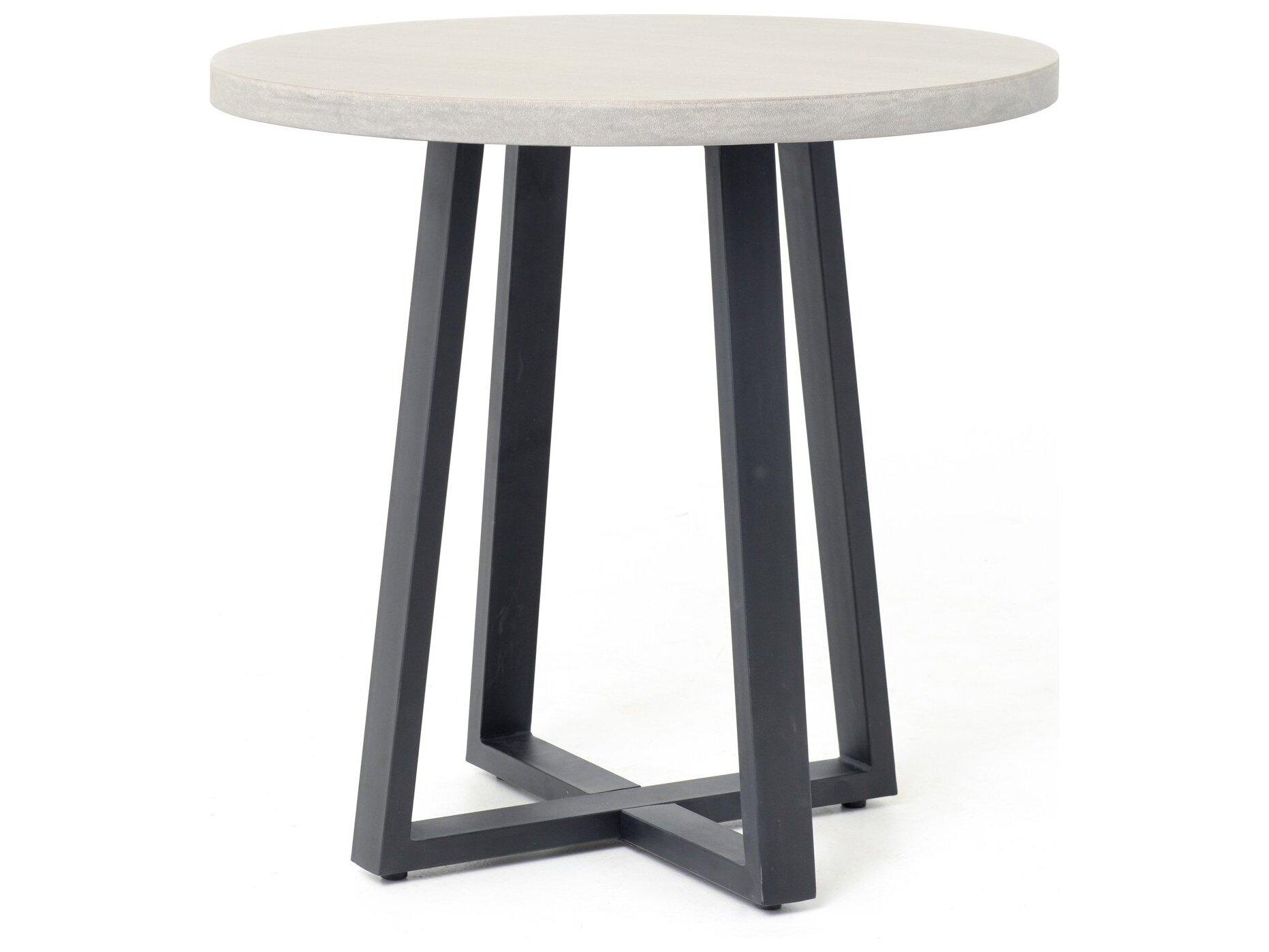Four Hands Outdoor Constantine Light Grey Resin Round Dining Table