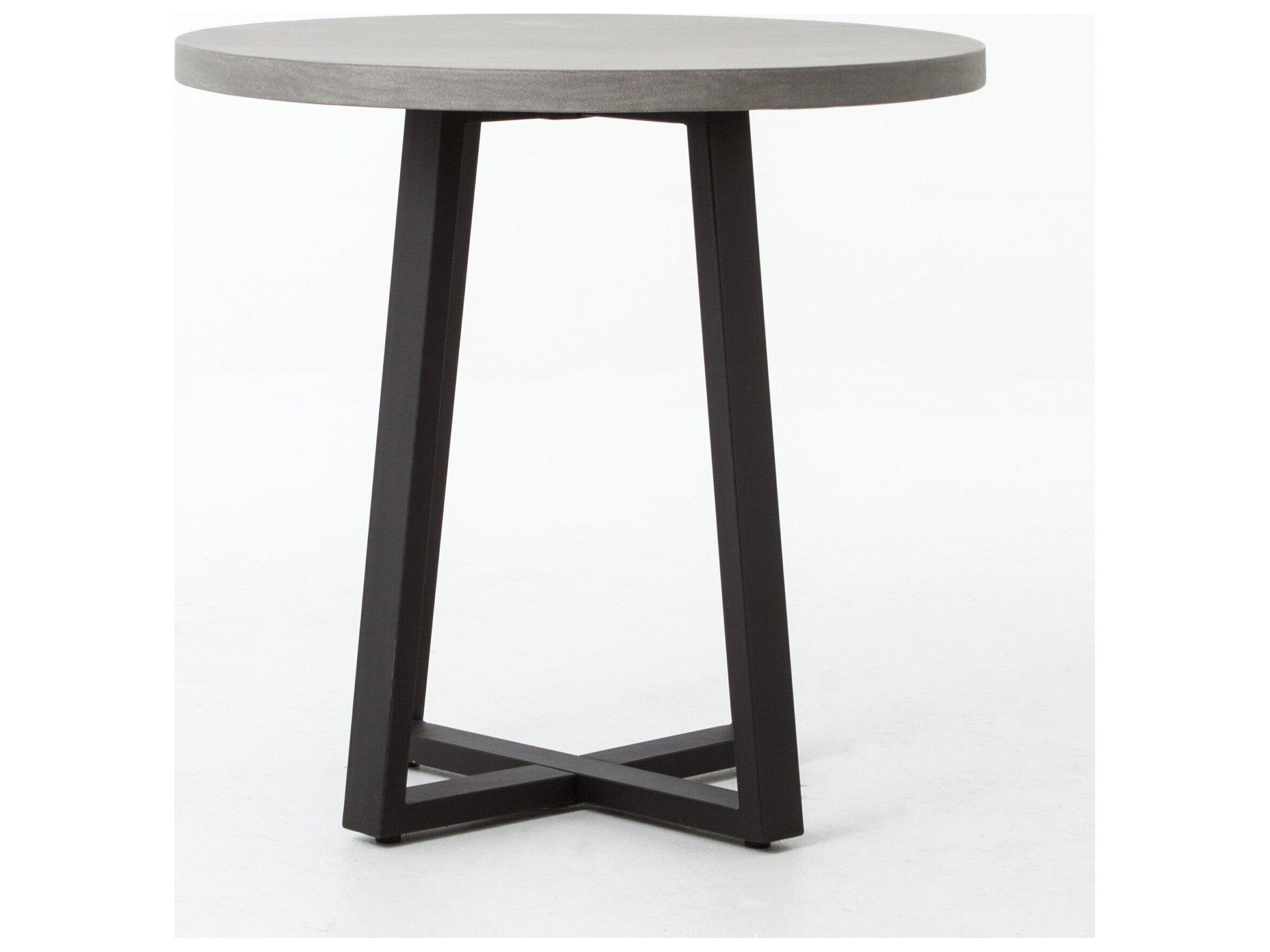 Four Hands Outdoor Constantine Light Grey Resin Round Dining Table