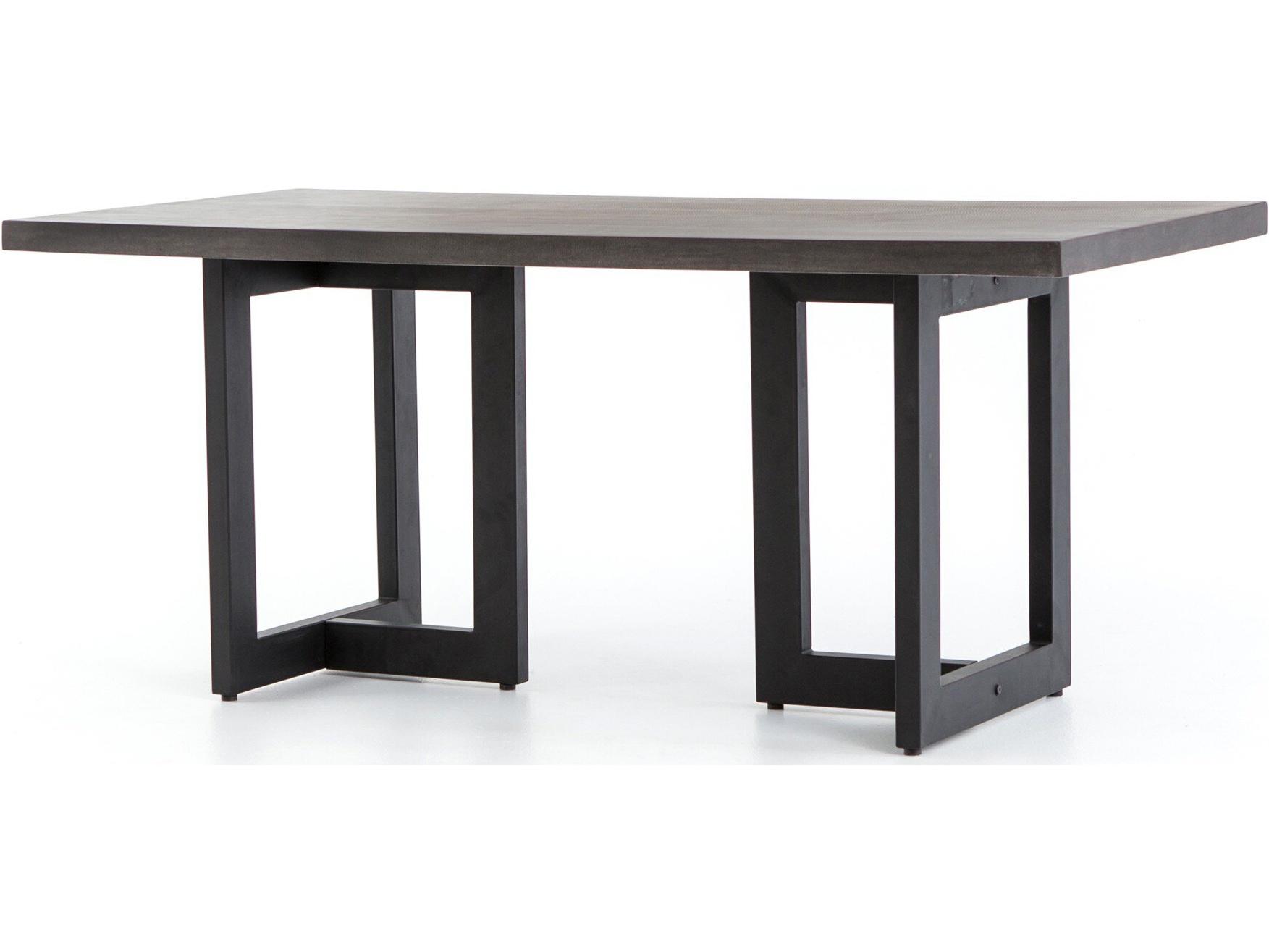 Four Hands Outdoor Constantine Wrought Iron Rectangular Dining Table