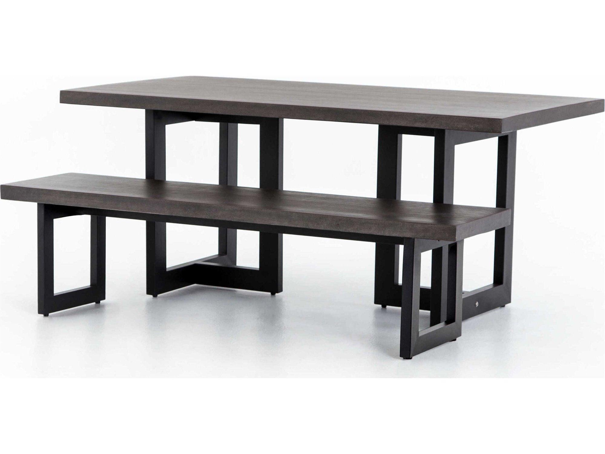 Four Hands Outdoor Constantine Iron Rectangular Dining Set