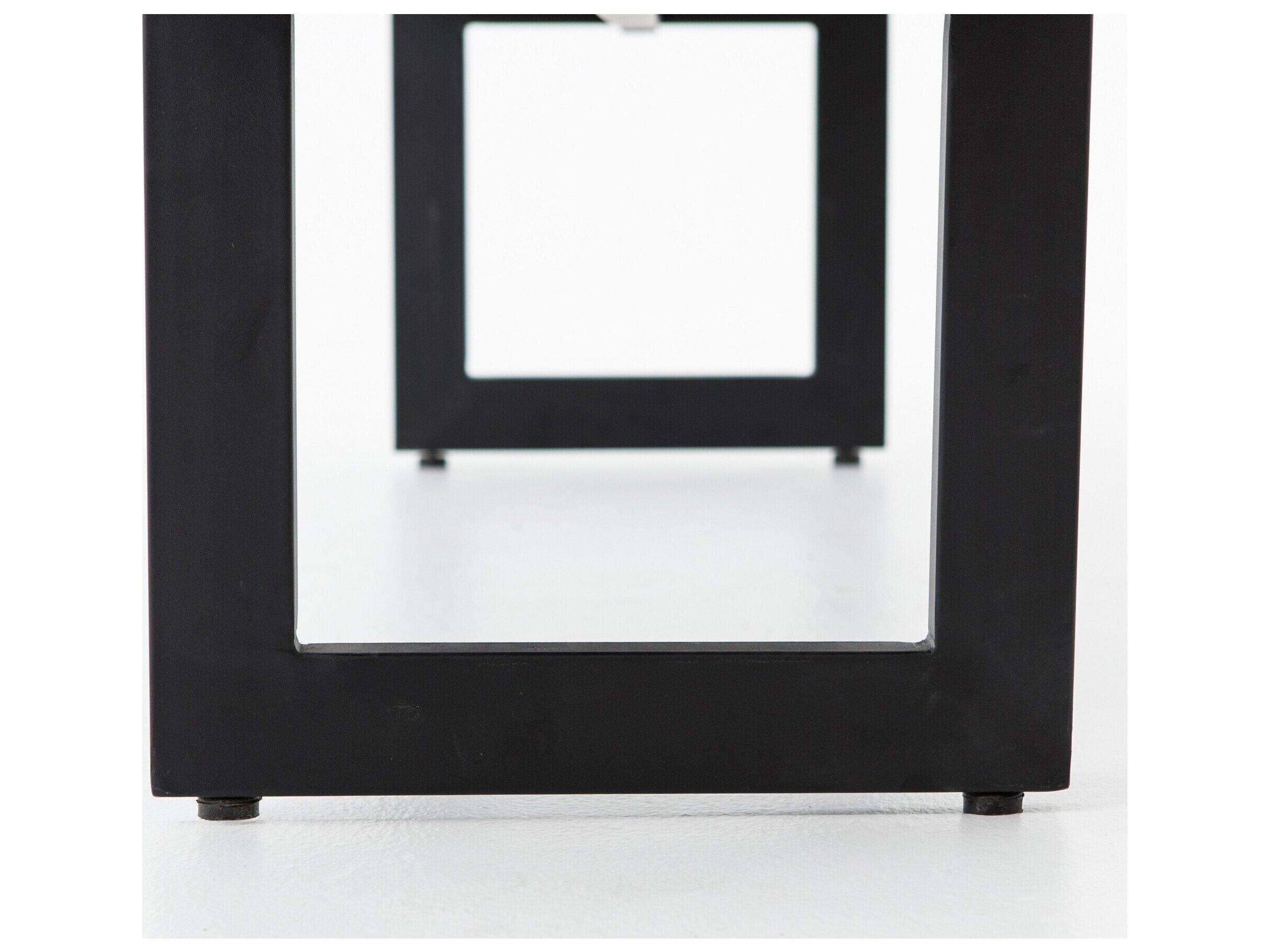 Luxecor Globetrotter Outdoor Black / Lavastone Metal Bench