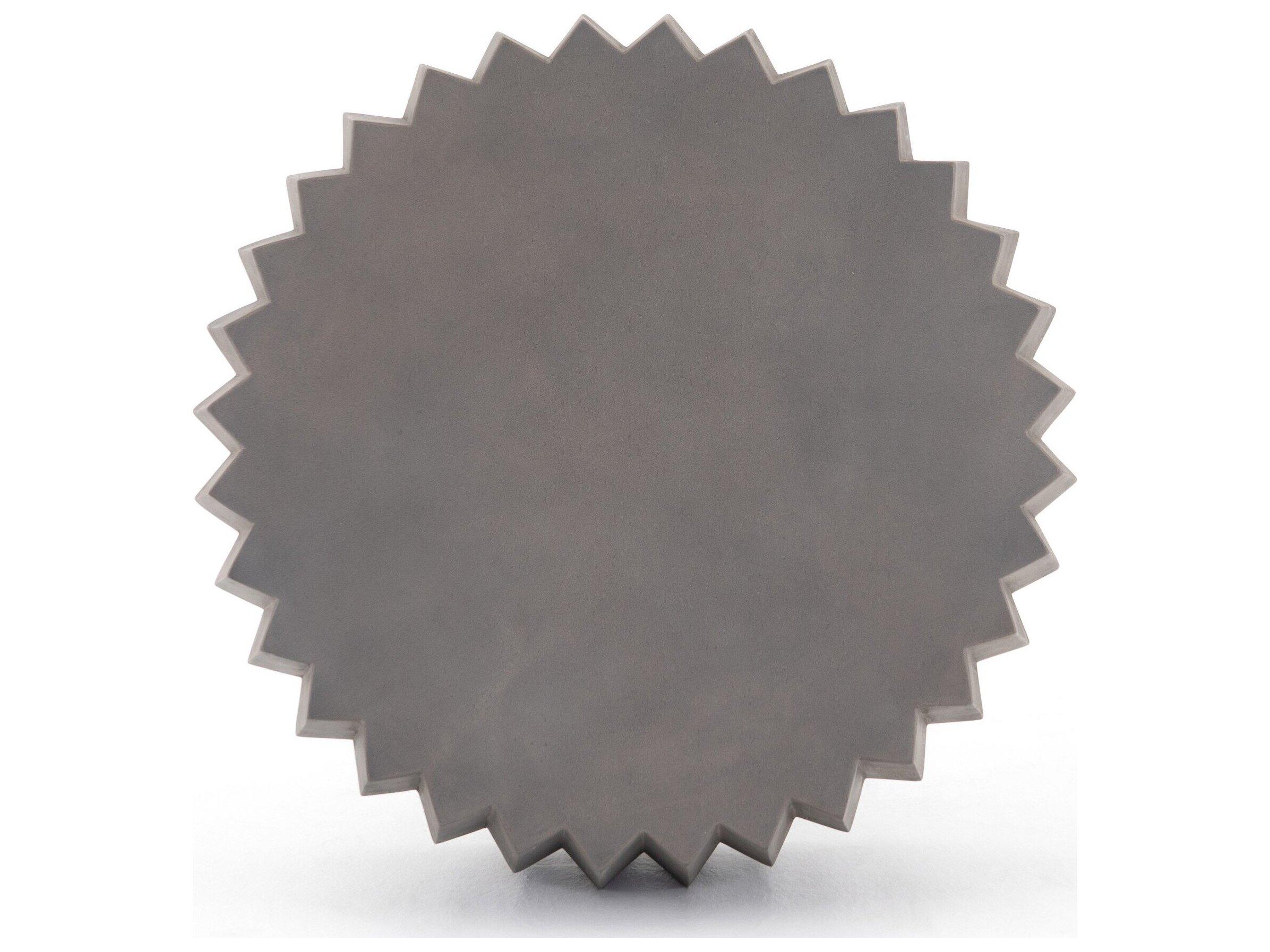 Four Hands Outdoor Everett Dark Grey Concrete Round Coffee Table