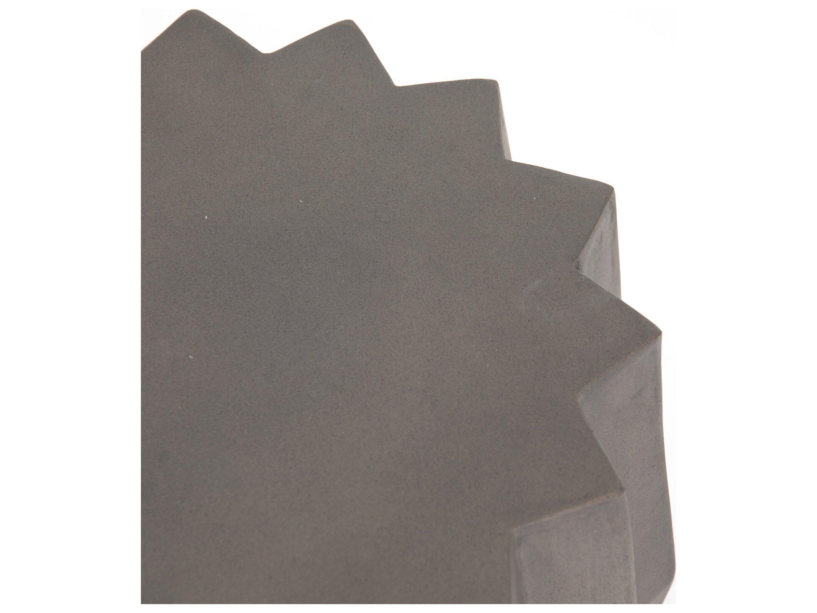 Four Hands Outdoor Everett Dark Grey Concrete Round End Table