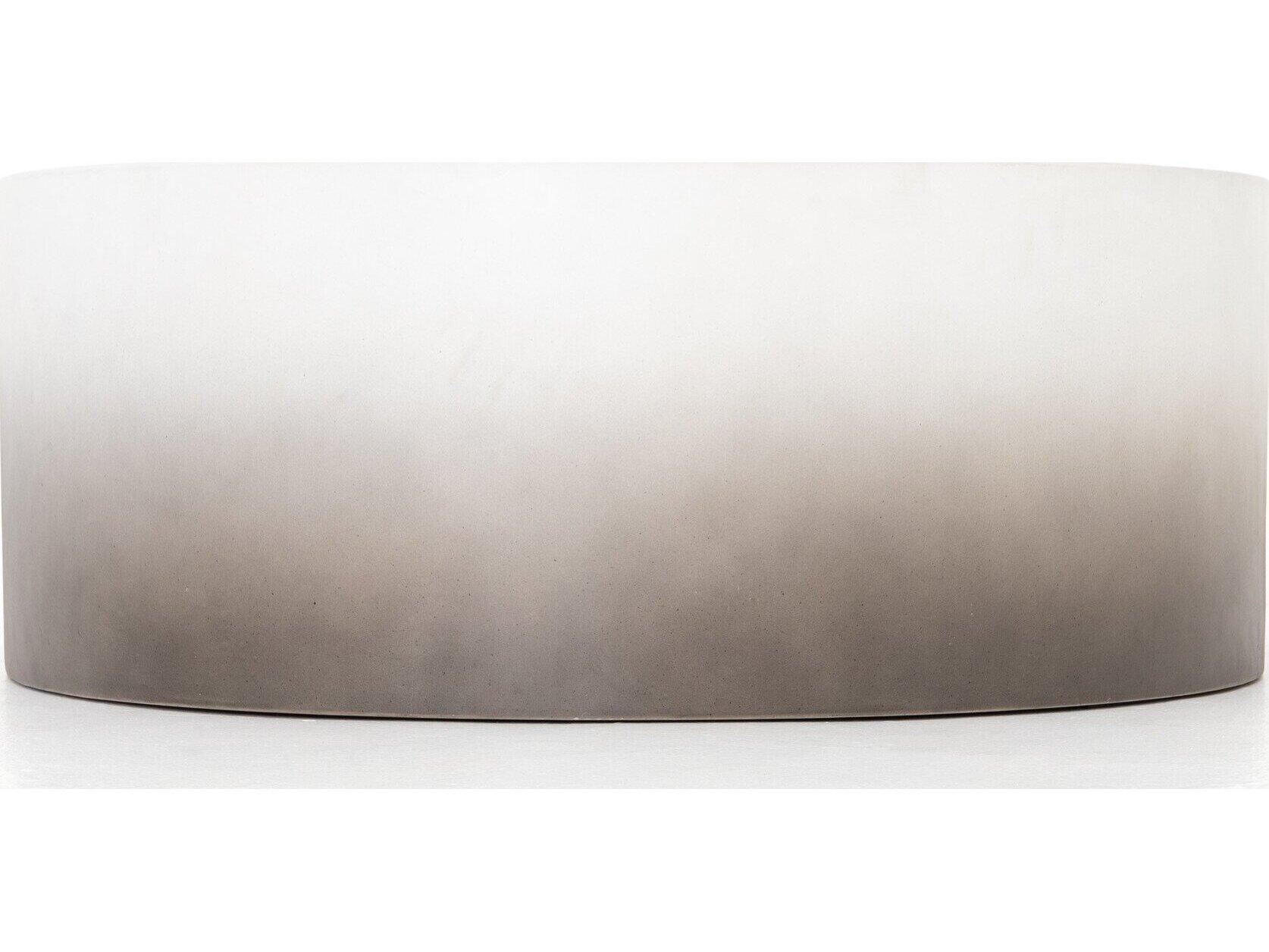 Four Hands Outdoor Thayer Slate Grey Ombre Concrete Round Coffee Table