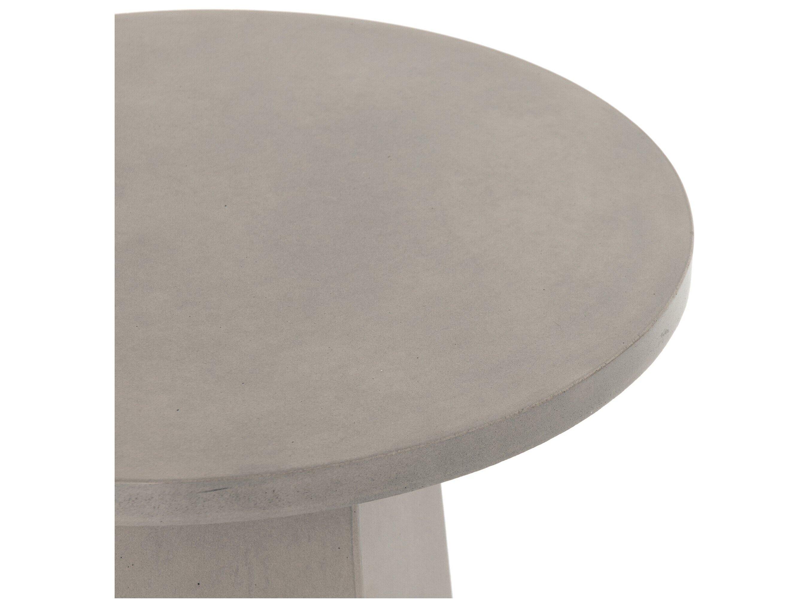 Four Hands Outdoor Thayer Concrete Round End Table
