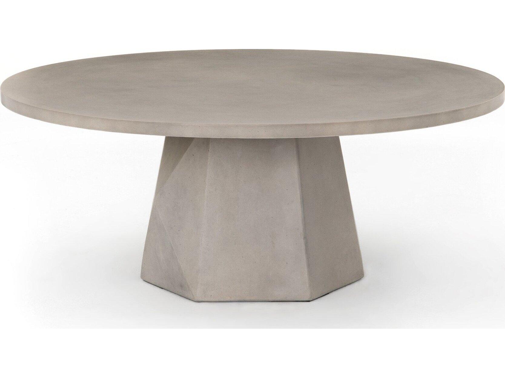 Four Hands Outdoor Thayer Concrete Round Coffee Table