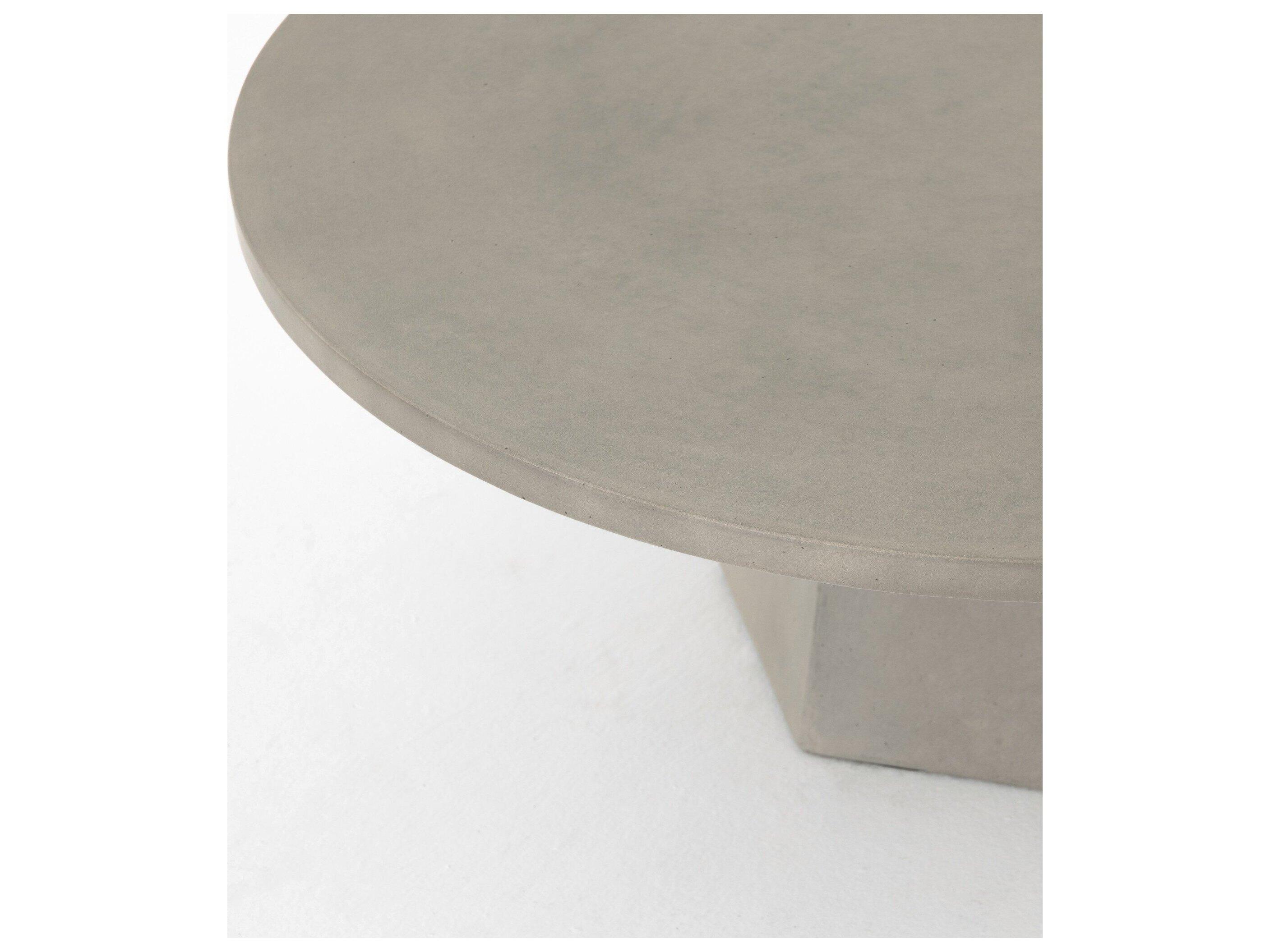 Four Hands Outdoor Thayer Concrete Round Coffee Table