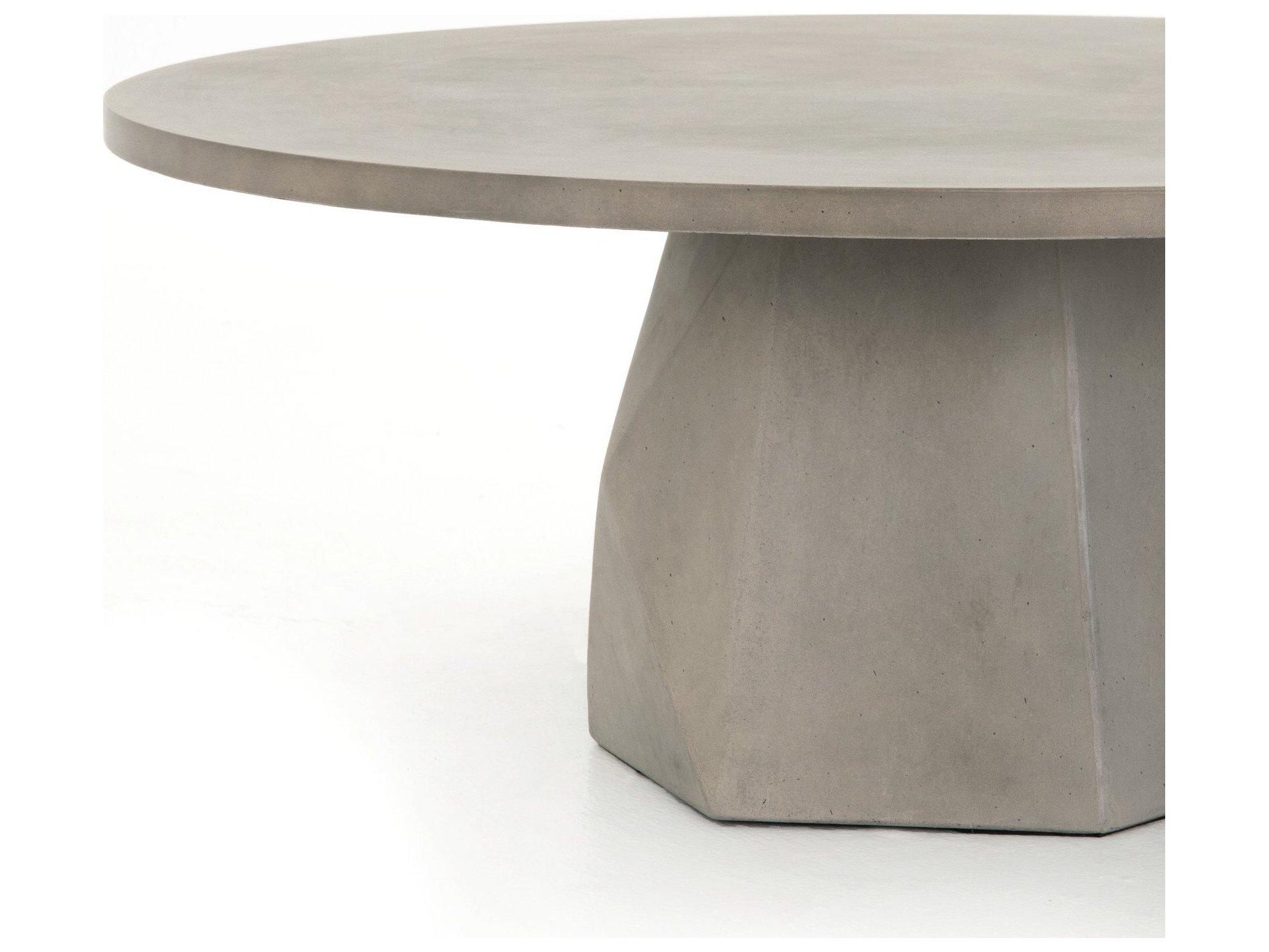 Four Hands Outdoor Thayer Concrete Round Coffee Table