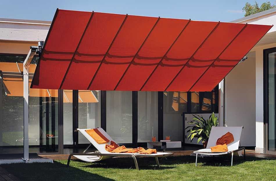 FIM Flexy Aluminum 8 x 16 Foot Rectangular Offset Outdoor Patio Umbrella