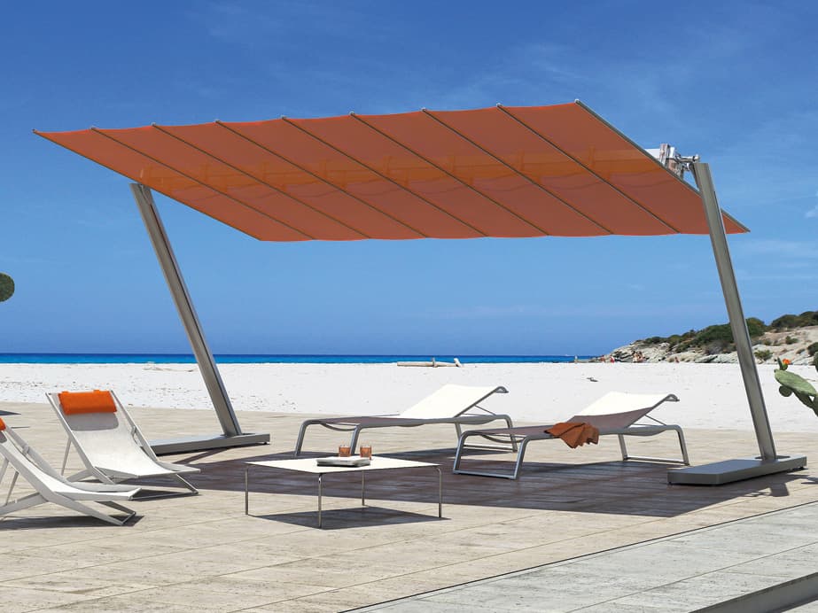 FIM Umbrellas Flexy Zen Aluminum 8 x 12 Foot Rectangular Offset Umbrella