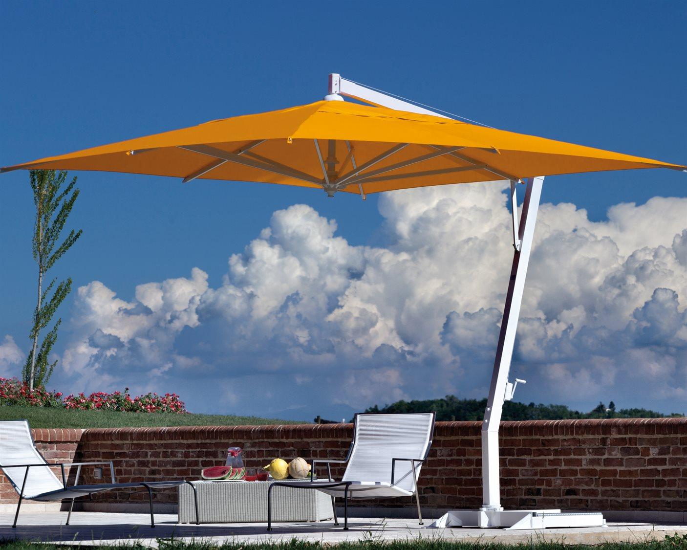 FIM P-series Aluminum 10 x 13 Crank Lift Cantilever Outdoor Patio Umbrella