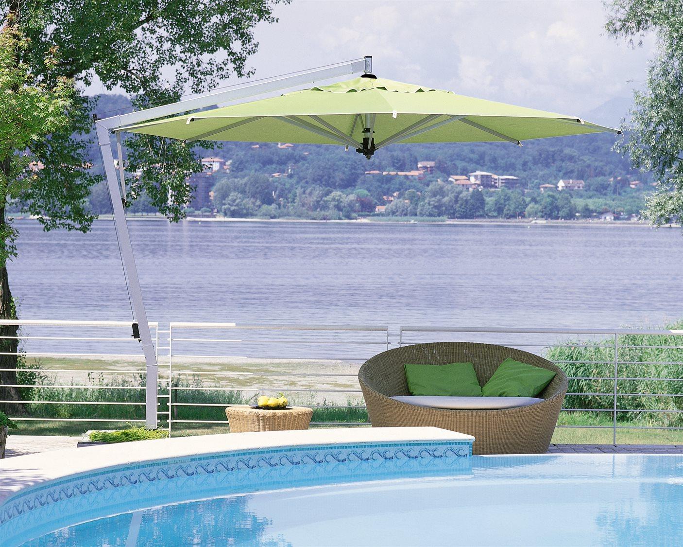 FIM P- Series Aluminum 13 Foot Octagon Cantilever Patio Umbrella