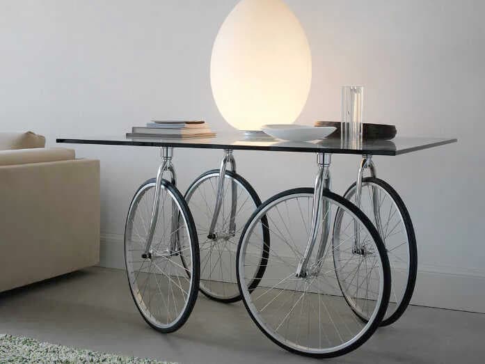 Fontana Arte Tour Square Glass Stainless Steel Dining Table