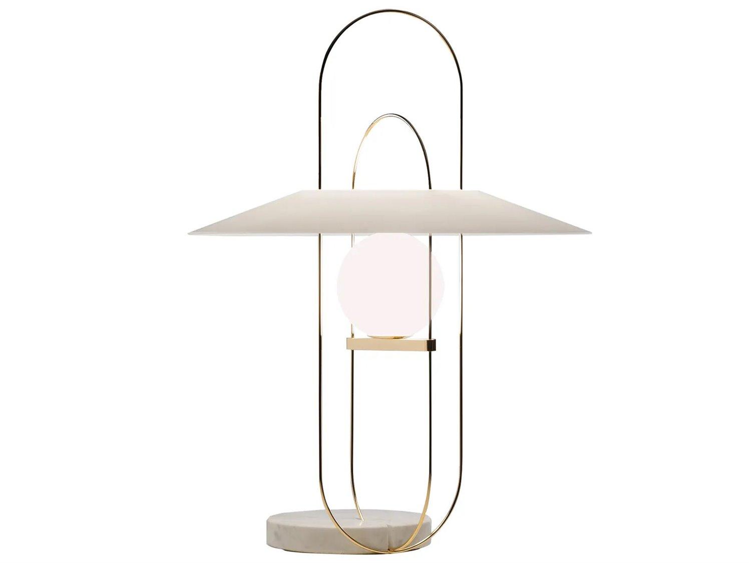 Fontana Arte Setareh LED Gold Glass Table Lamp