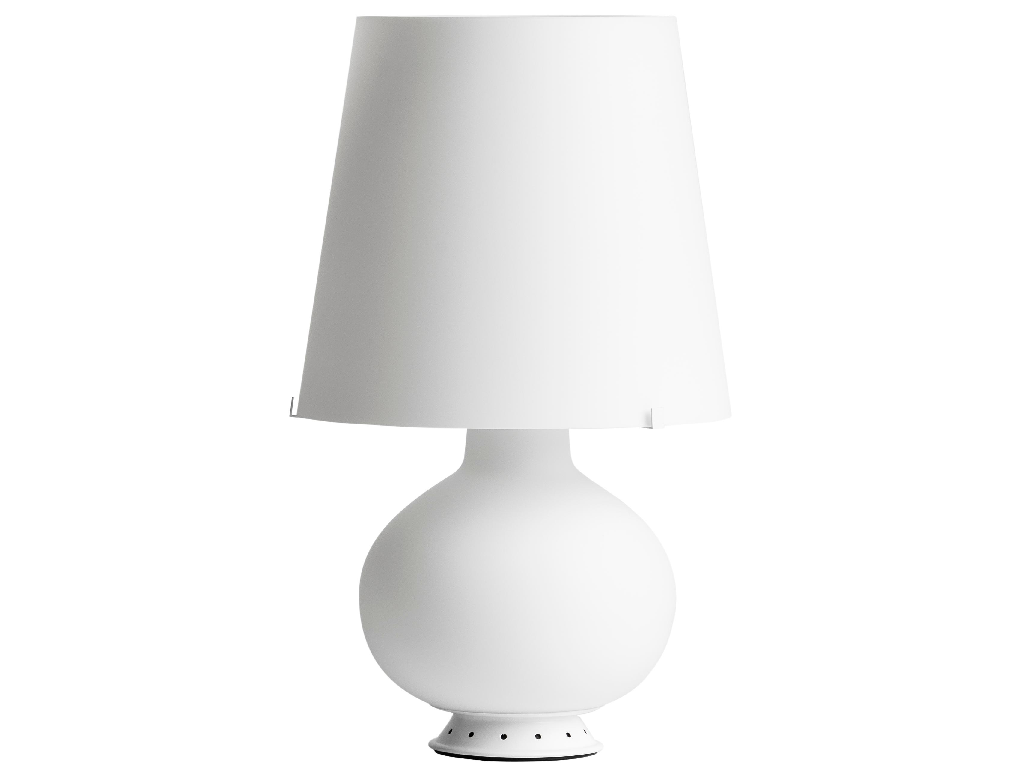 Fontana Arte LED White Glass Table Lamp