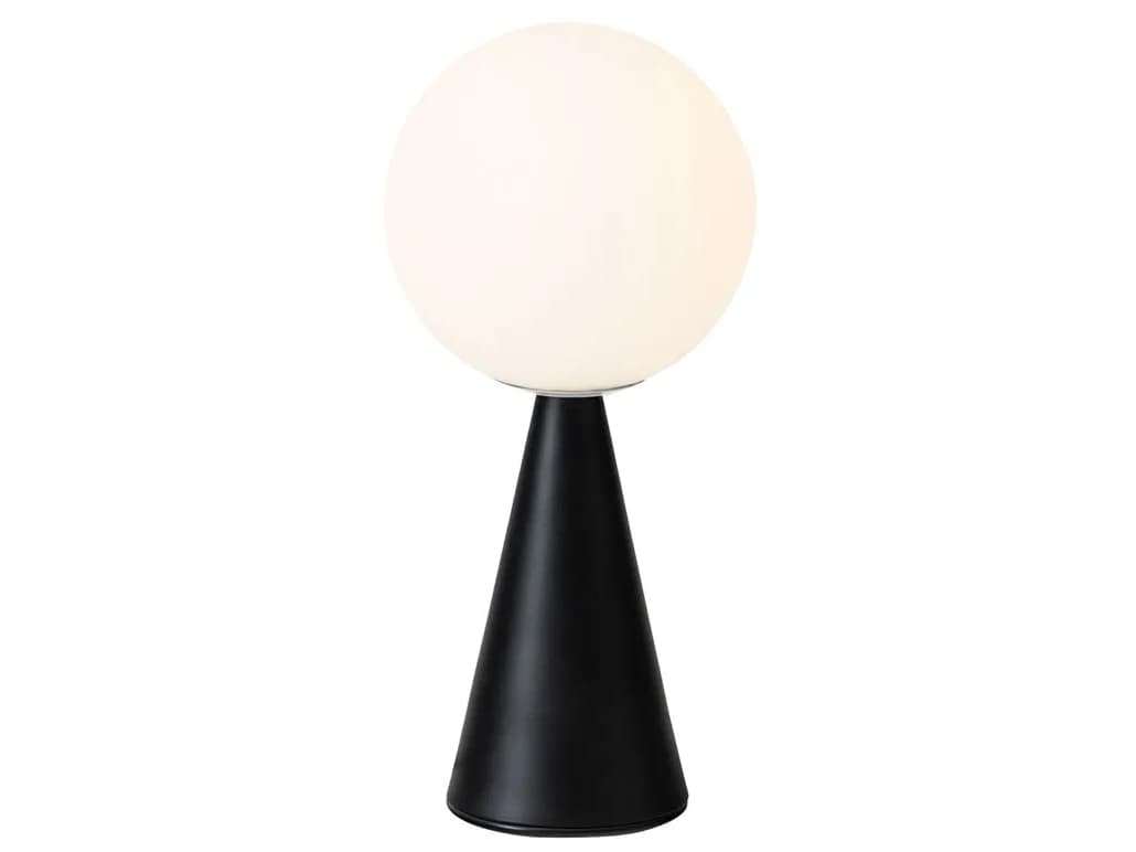 Fontana Arte Bilia Black Glass LED Table Lamp