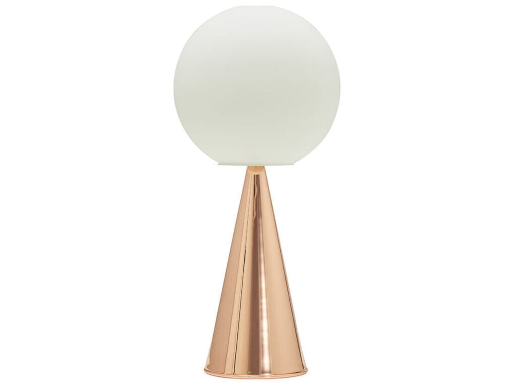 Fontana Arte Bilia Pink Brass Rechargeable Table Lamp