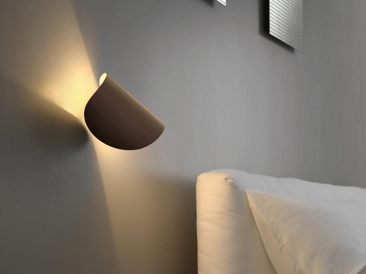 Fontana Arte IO 2-Light Dark Bronze Wall Sconce