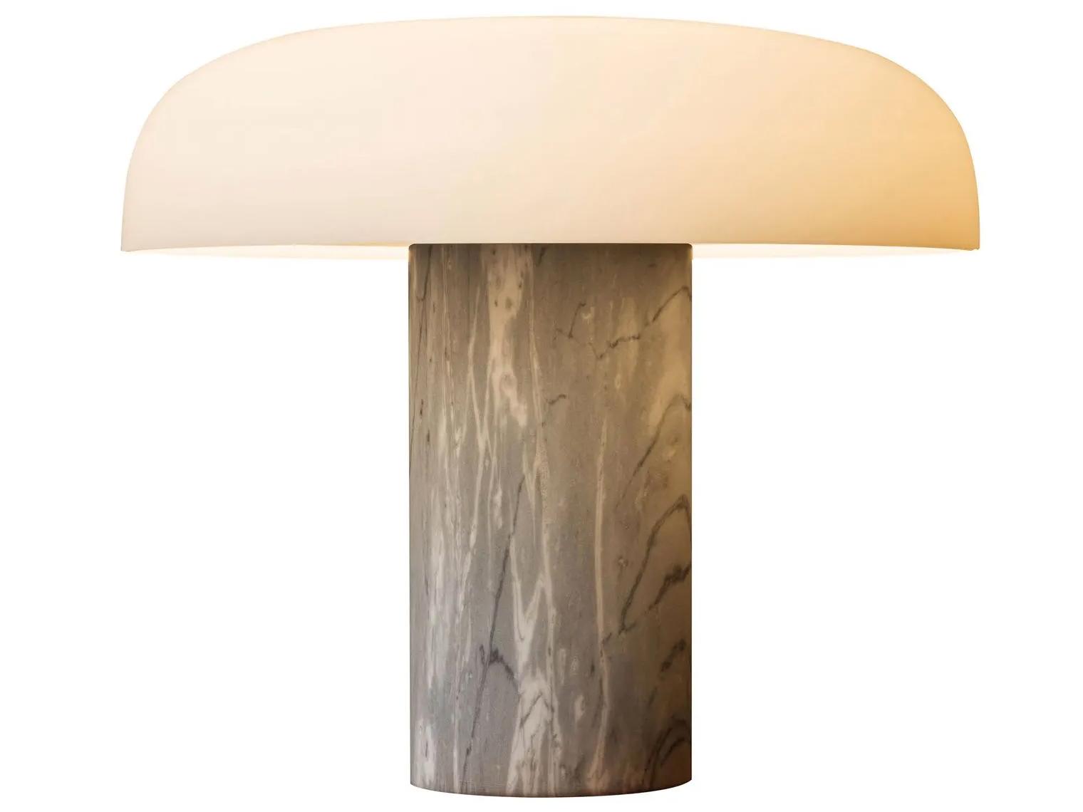 Fontana Arte Tropico Light Grey Glass LED Table Lamp