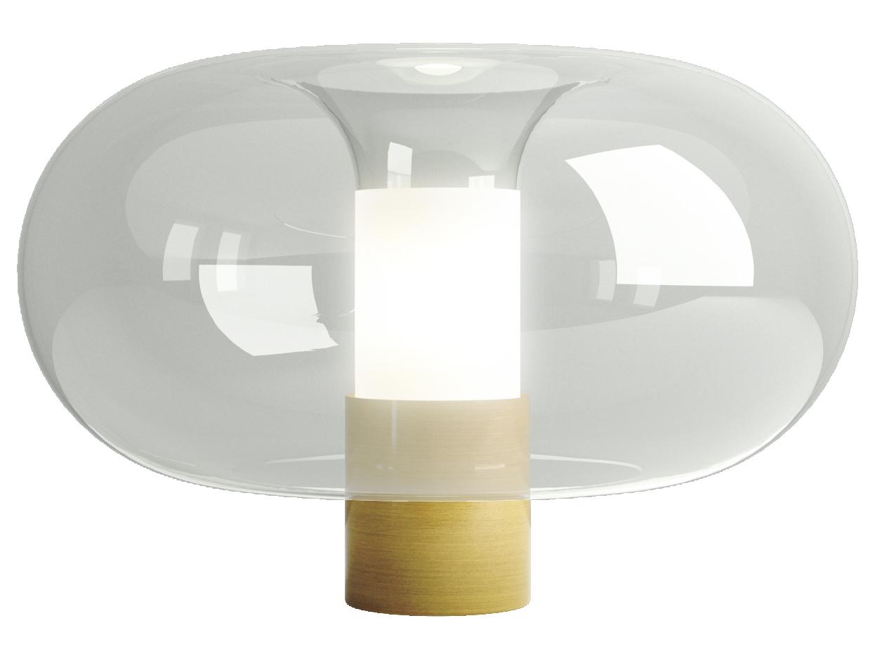 Fontana Arte Fontanella Brass Glass Table Lamp