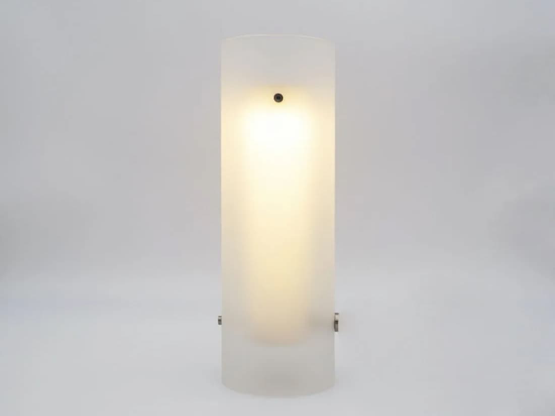 Fontana Arte Lasospesa White Glass LED Table Lamp
