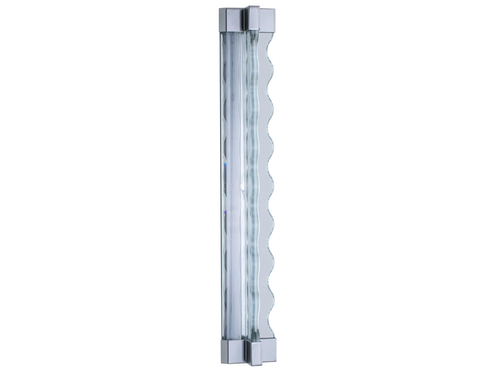 Fontana Arte Frenesi 2-Light Transparent Chrome Wall Sconce