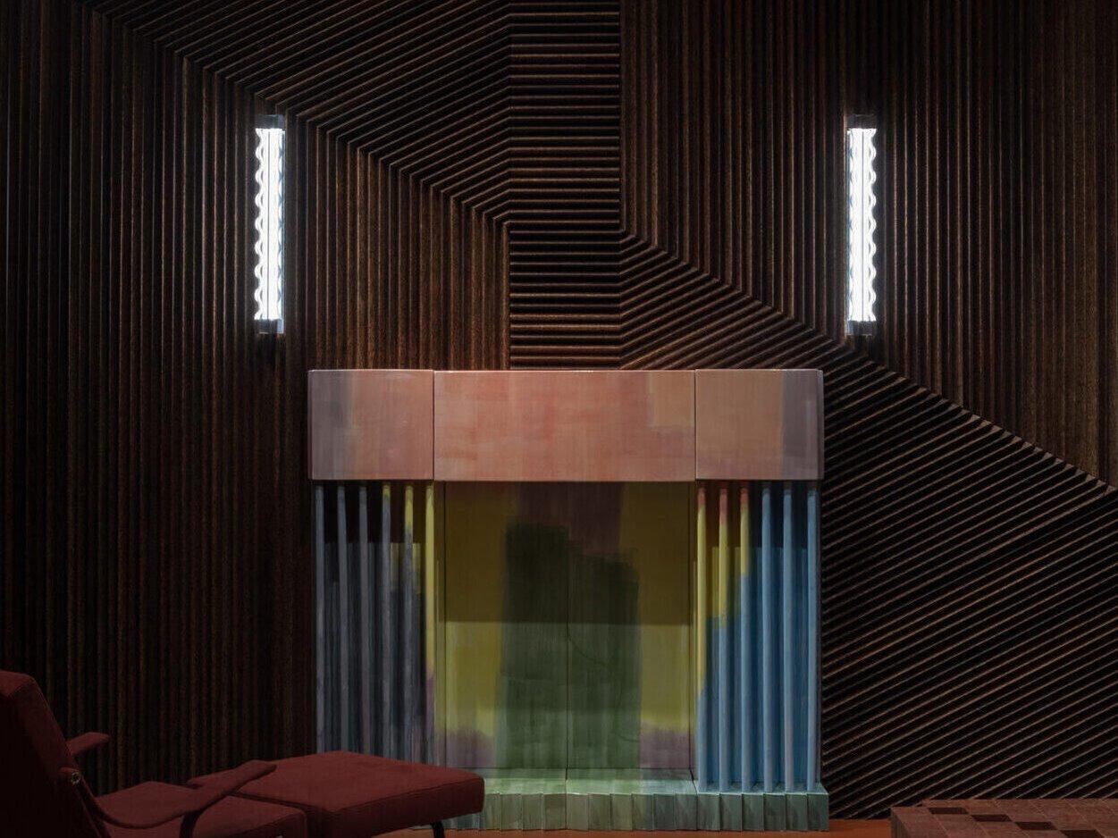 Fontana Arte Frenesi 2-Light Transparent Chrome Wall Sconce