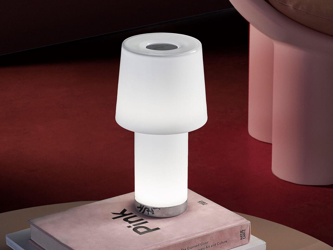 Fontana Arte Cameo Chrome White Table Lamp