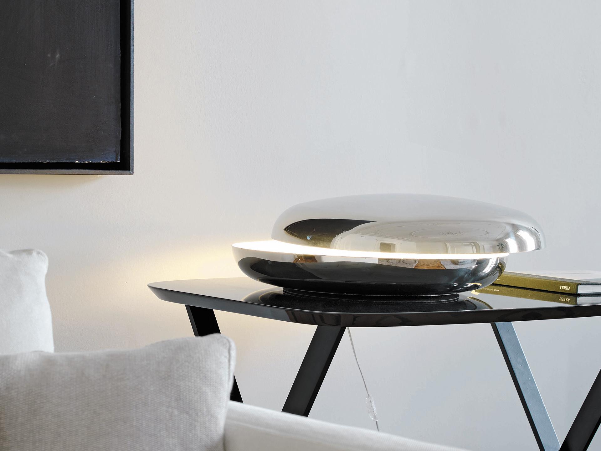 Fontana Arte Loop Steel Table Lamp