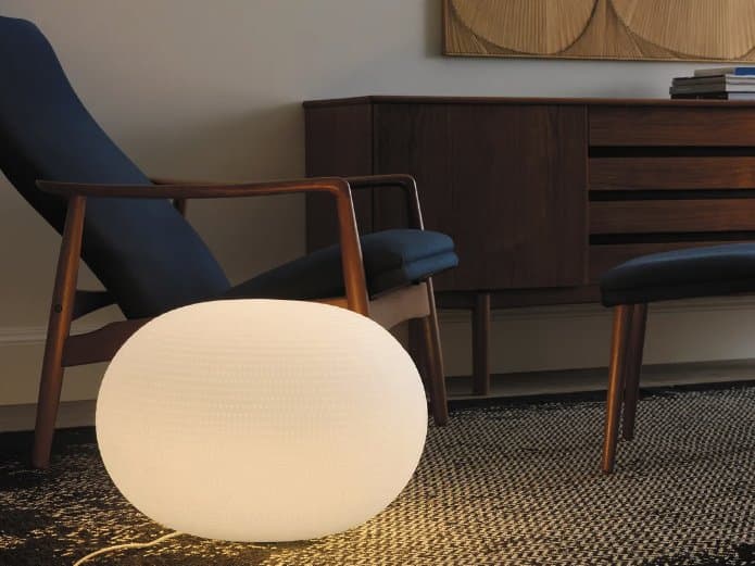 Fontana Arte Bianca White Glass Table Lamp