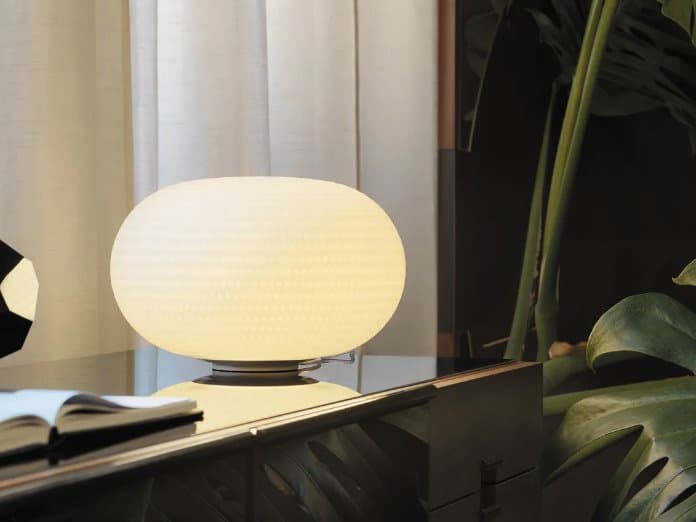 Fontana Arte Bianca LED White Glass Table Lamp