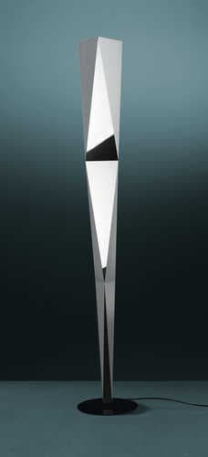 Fontana Arte Vertigo Mirrored Chrome Gray LED Floor Lamp