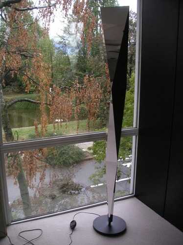 Fontana Arte Vertigo Mirrored Chrome Gray LED Floor Lamp