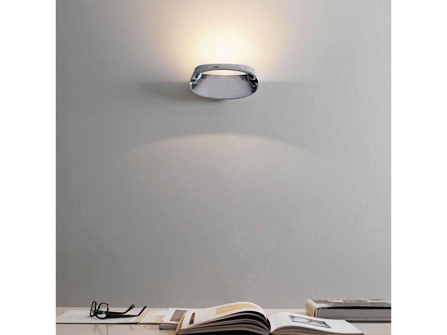 Fontana Arte Bonnet Aluminum Gray LED Wall Sconce