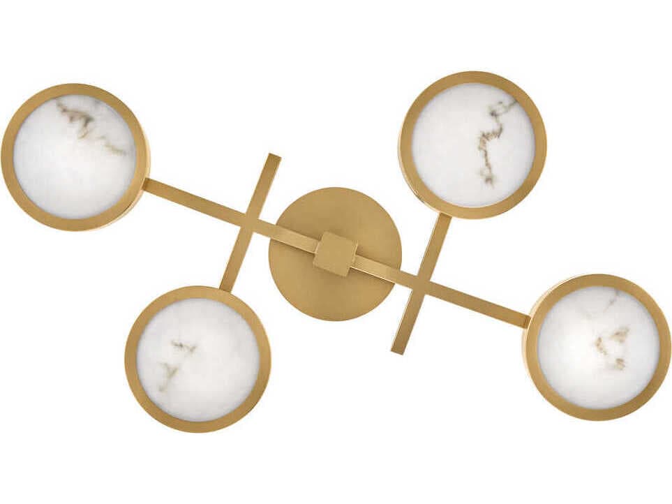 Fredrick Ramond Cava Lacquered Brass LED Flush Mount