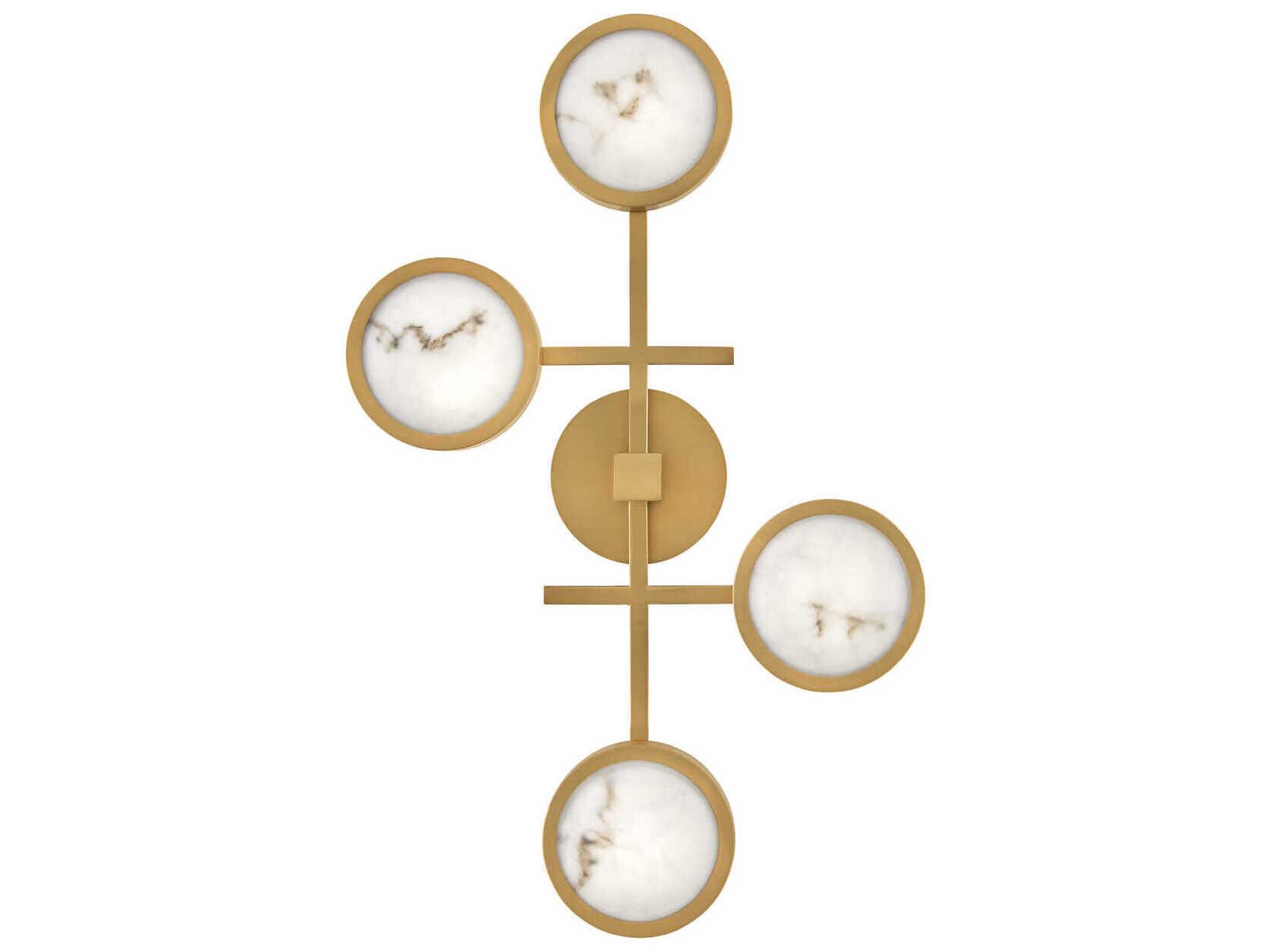 Fredrick Ramond Cava Lacquered Brass LED Flush Mount