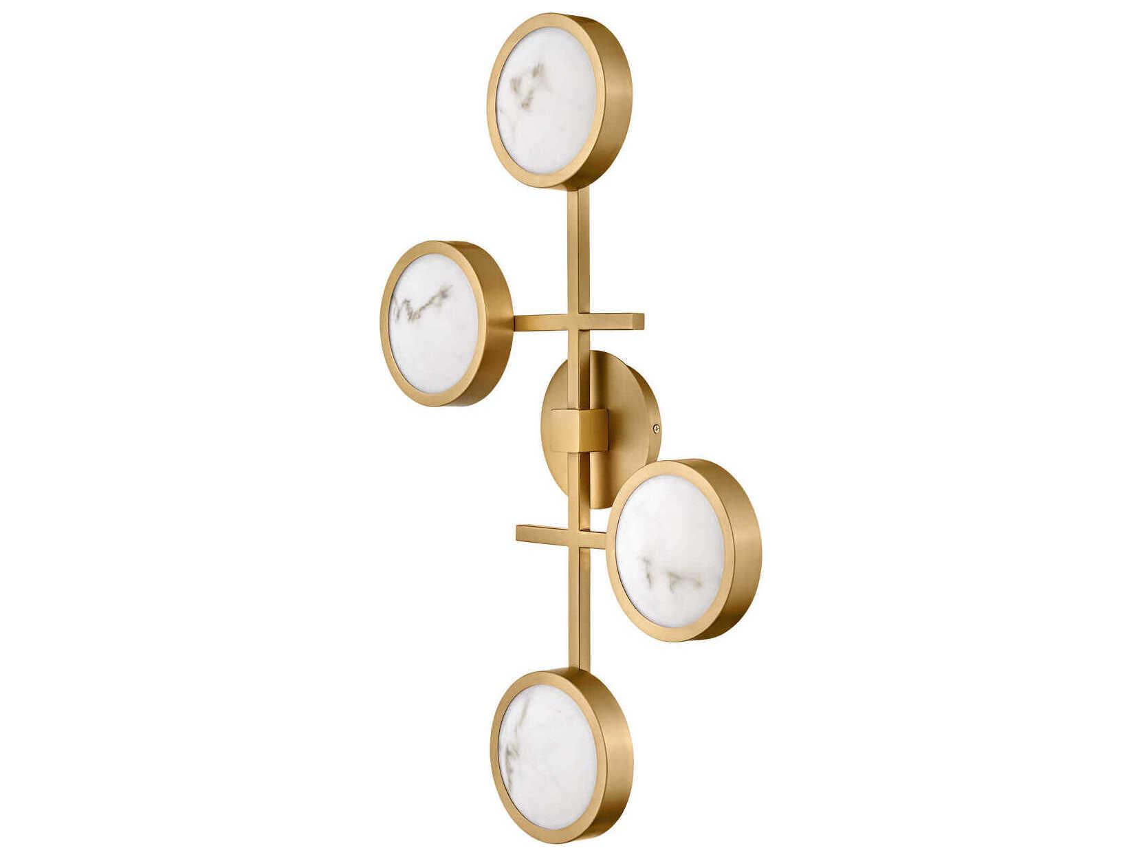 Fredrick Ramond Cava Lacquered Brass LED Flush Mount