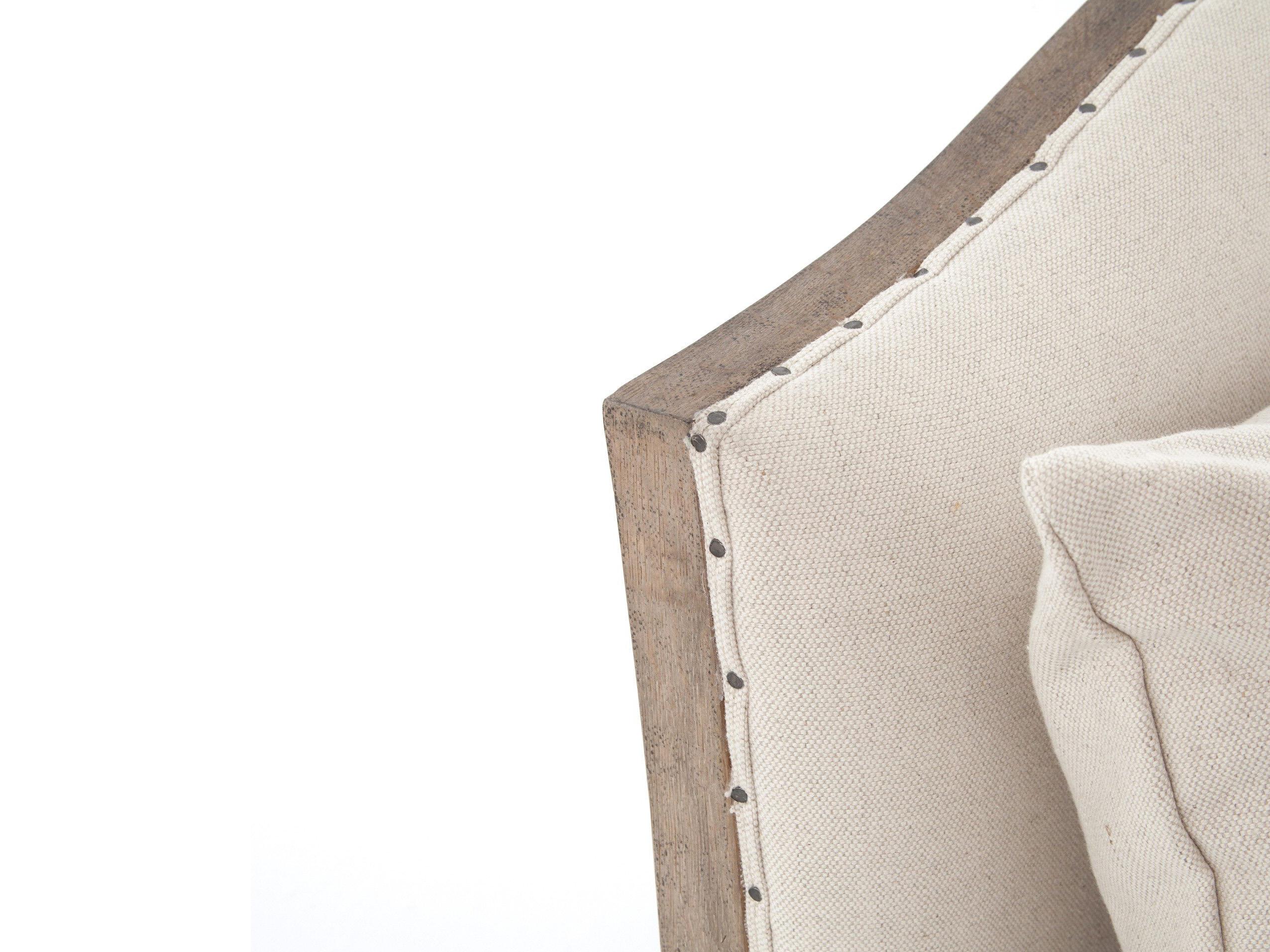 Four Hands Westgate Allison Harbor Natural Weathered Brown Beige Upholstered Chaise