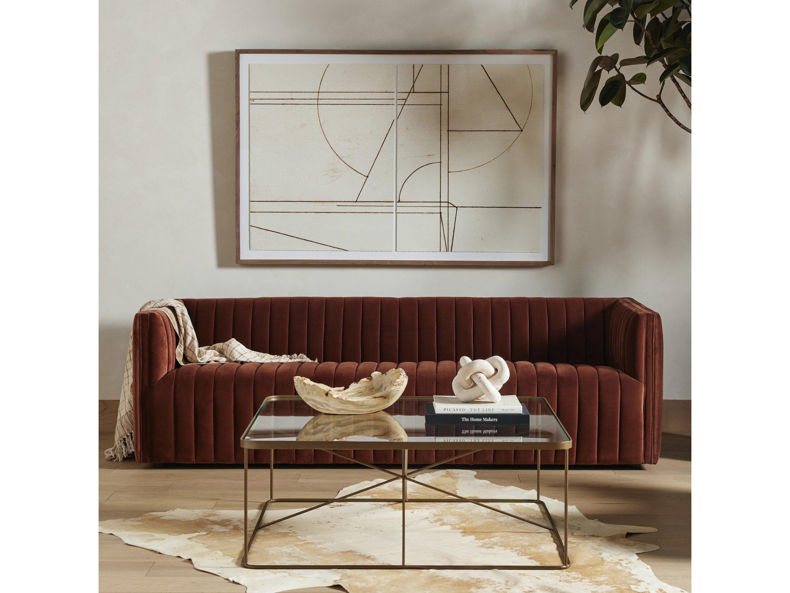 Four Hands Grayson Augustine Surrey Auburn Upholstered Sofa