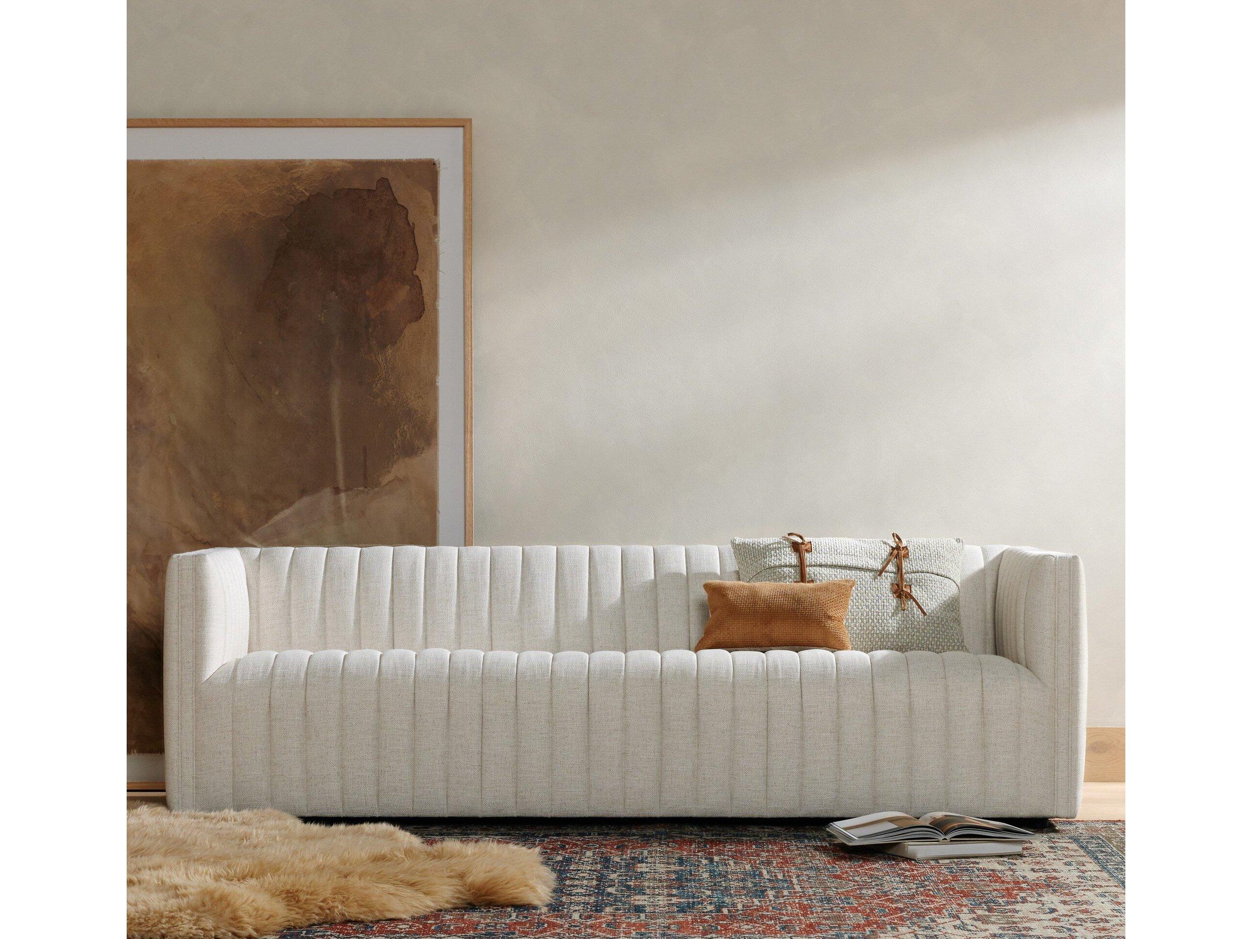 Four Hands Grayson Augustine Dover Crescent Upholstered Sofa