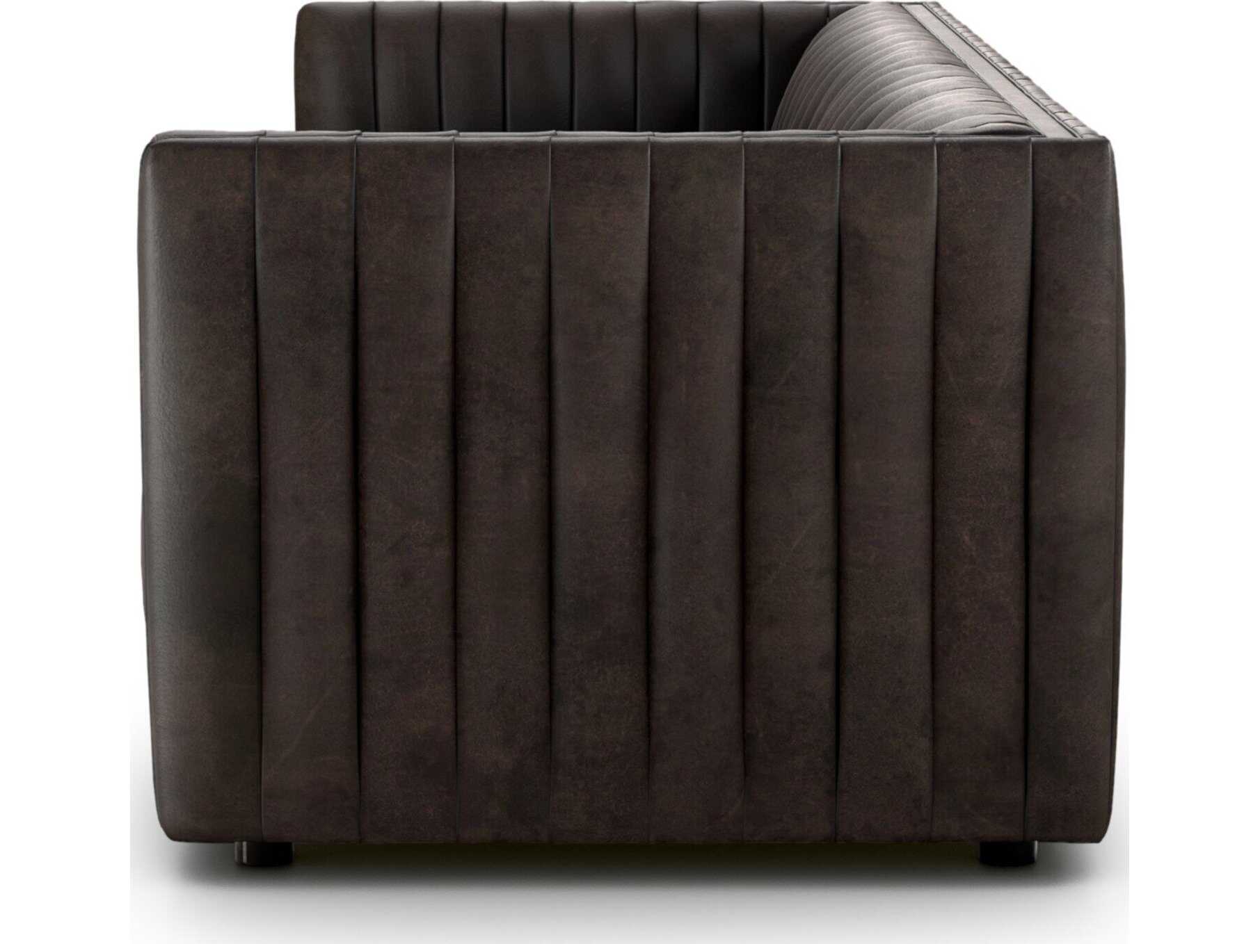 Four Hands Grayson Augustine Deacon Wolf Leather Sofa