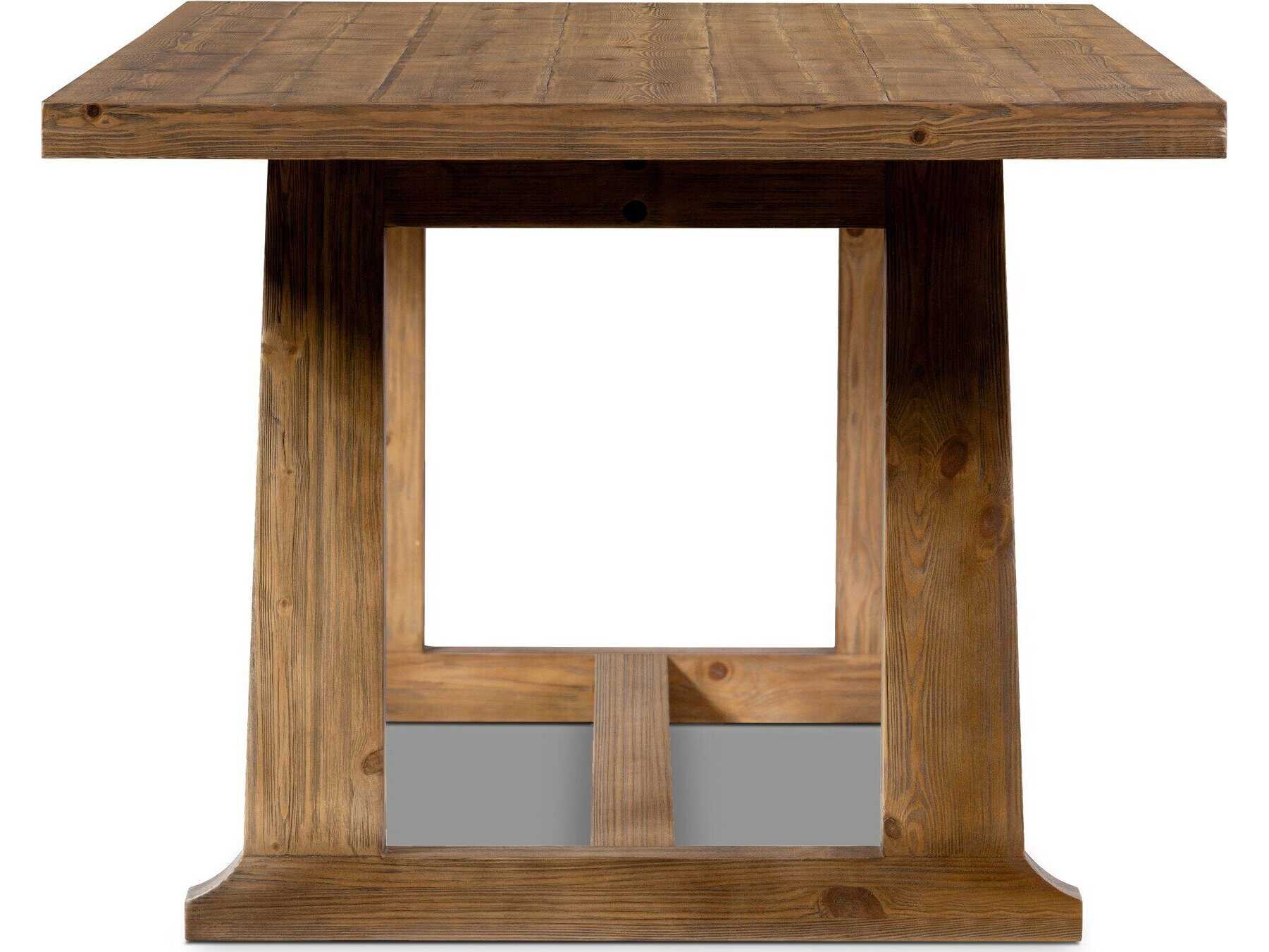 Four Hands Collins Otto Rectangular Wood Waxed Bleached Pine Honey Dining Table