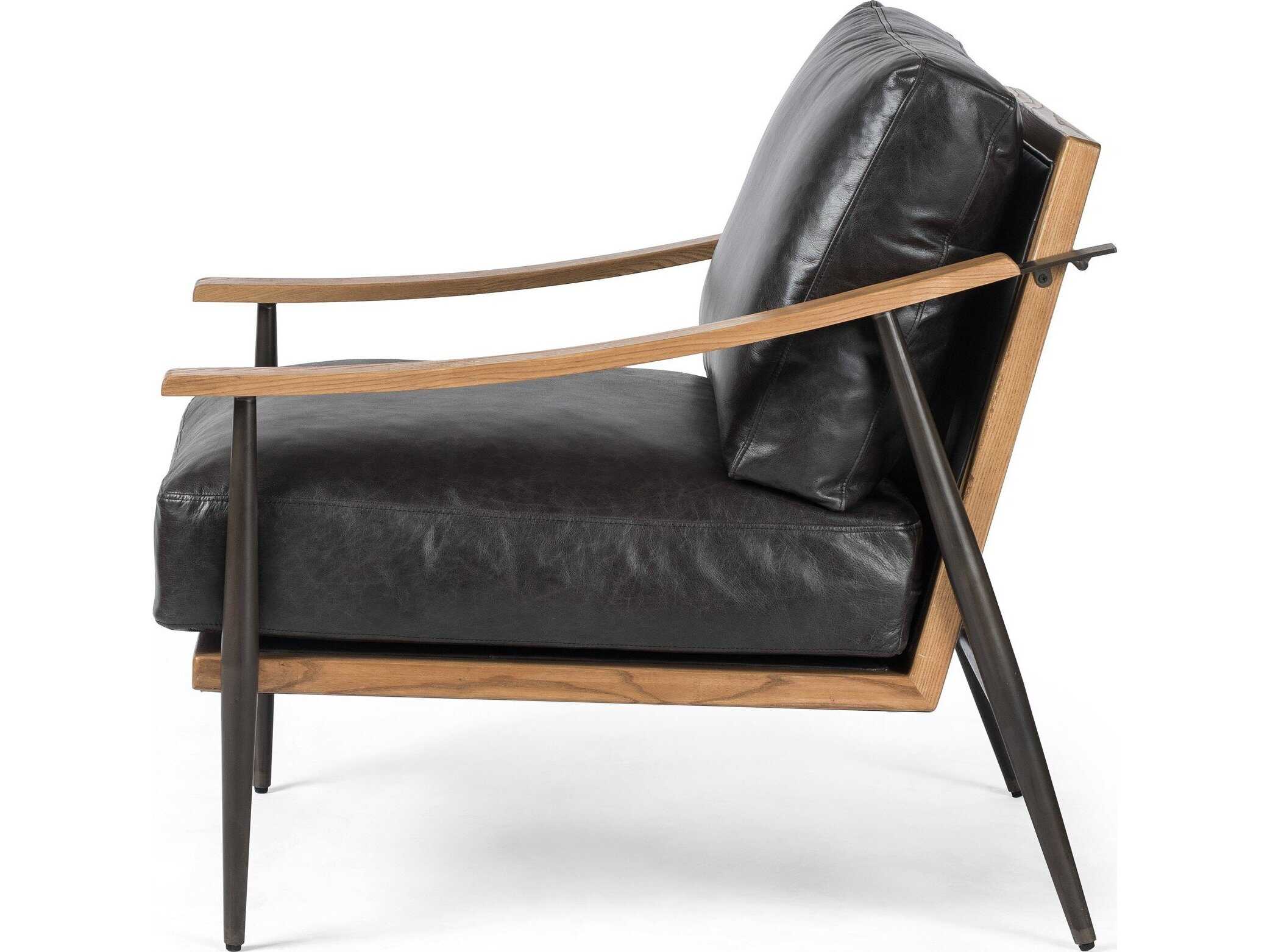 Four Hands Westgate Kennedy Black Fabric Accent Chair