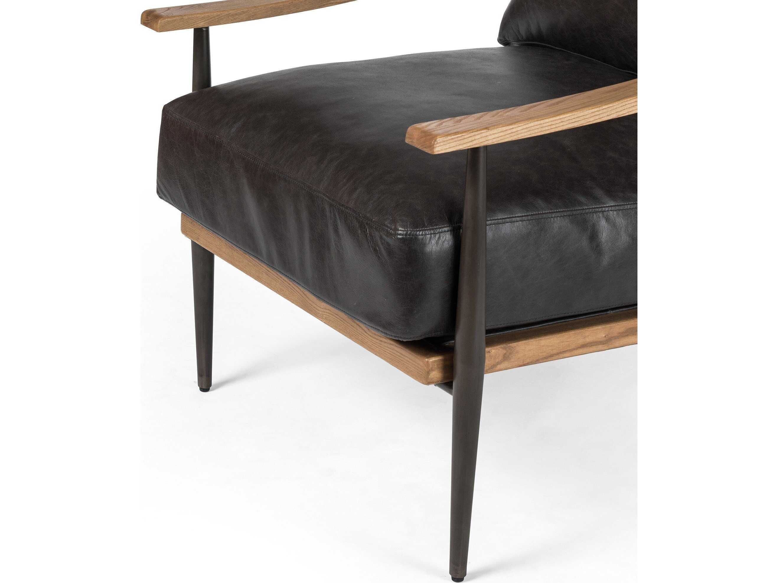 Four Hands Westgate Kennedy Black Fabric Accent Chair