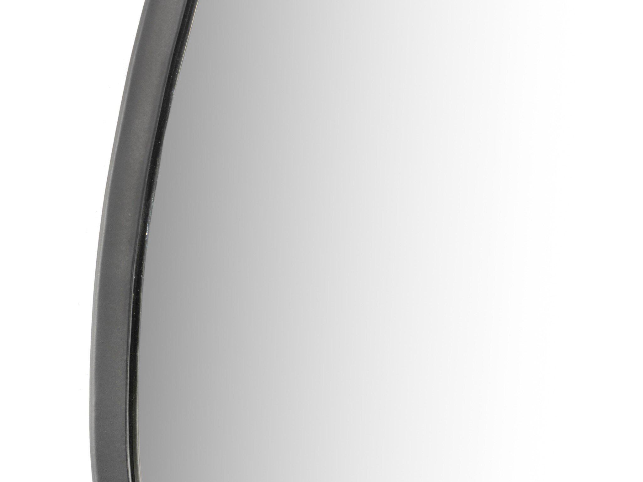 Four Hands Asher Brinley Matte Black Oval Mirror