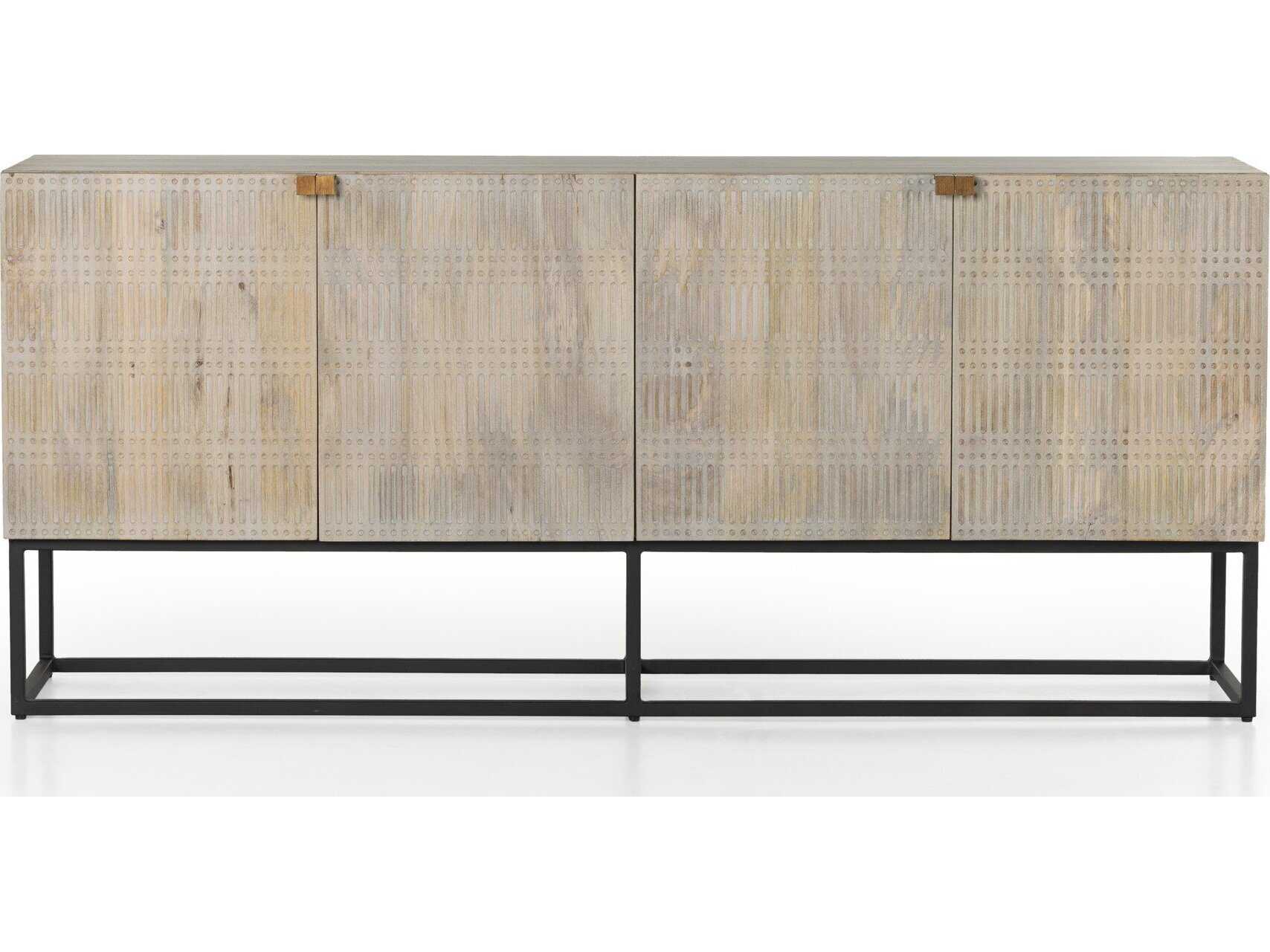 Four Hands Aiden Kelby Gunmetal Mango Wood Sideboard