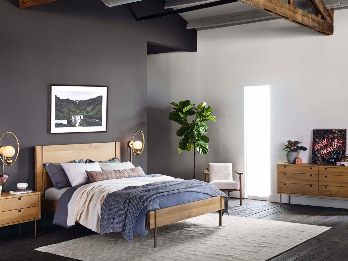 Four Hands Bennett Carlisle 6-Drawers Oak Wood Double Dresser