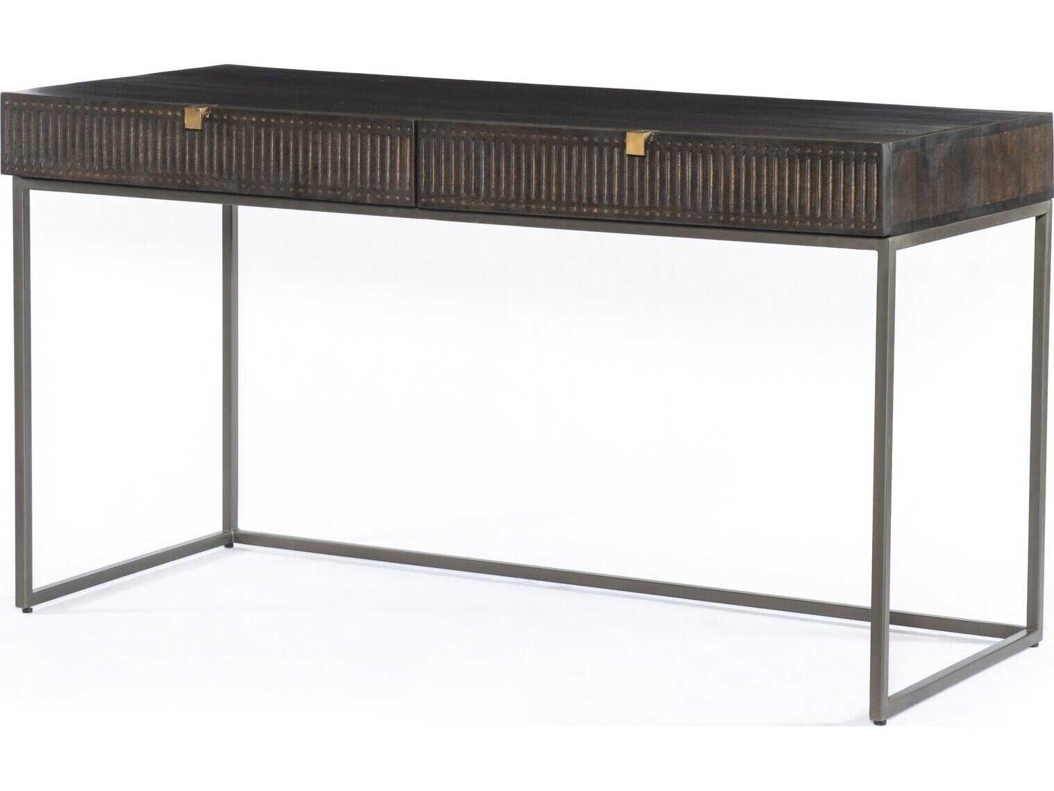 Four Hands Aiden Kelby Brown Mango Wood Writing Desk
