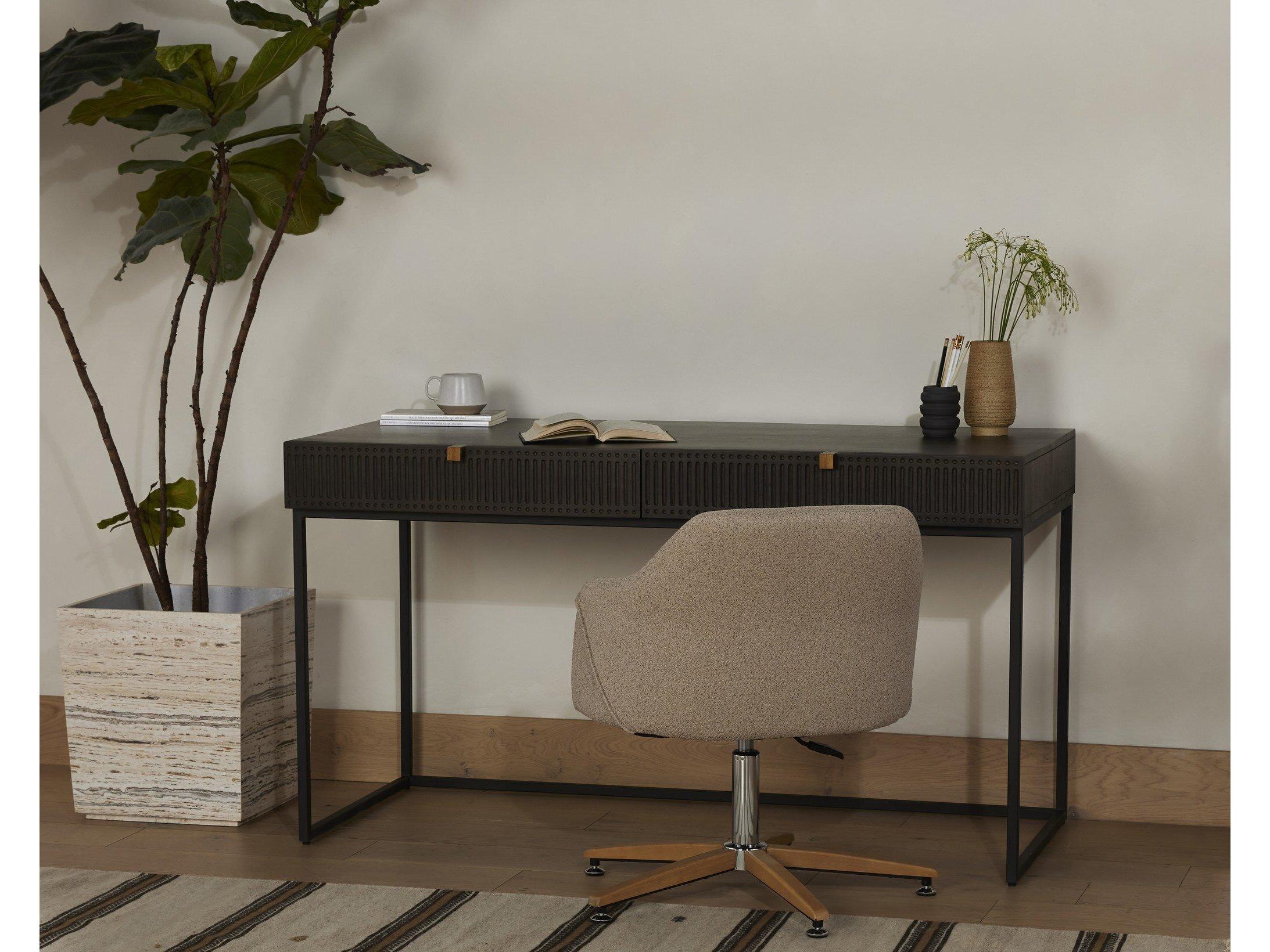 Four Hands Aiden Kelby Brown Mango Wood Writing Desk