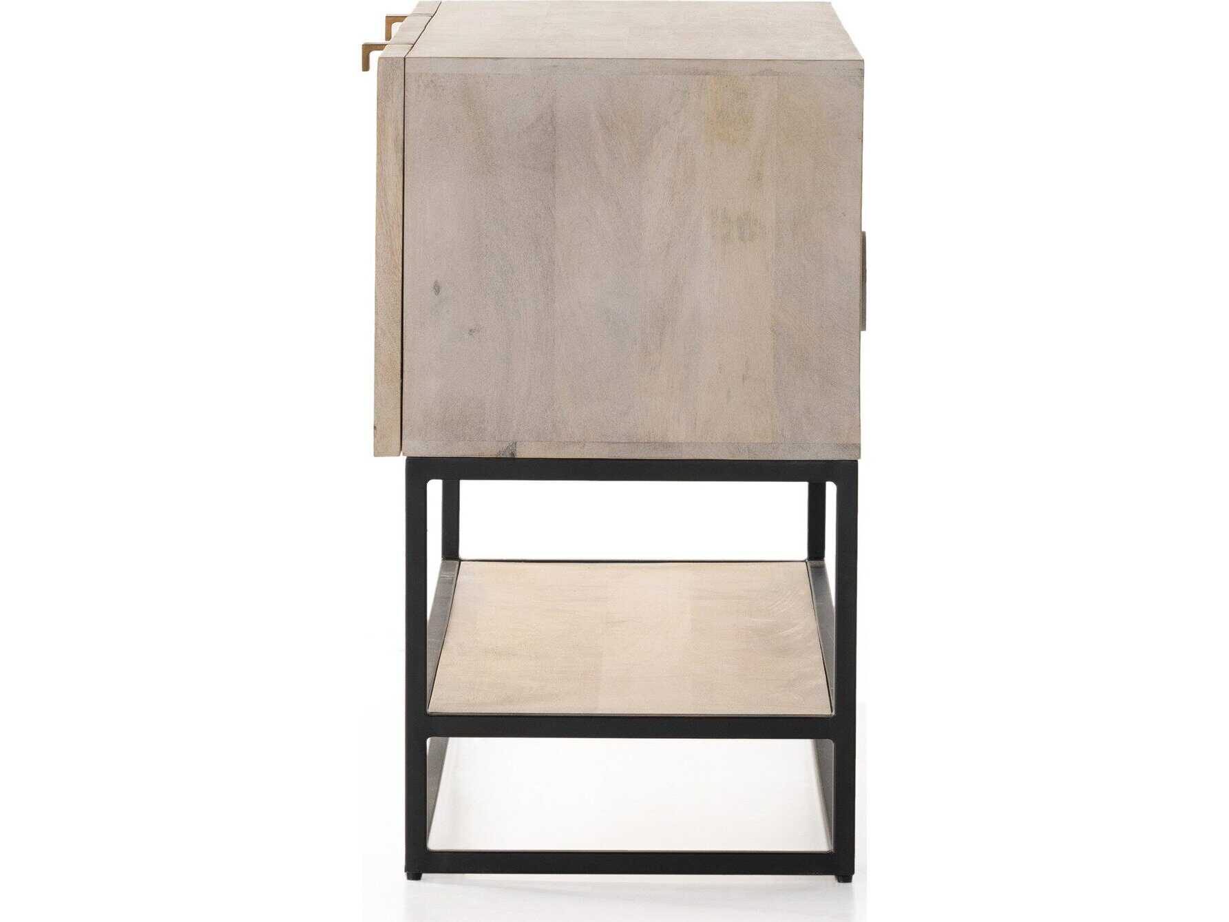 Four Hands Aiden Kelby Light Wash Mango  Small Media Cabinet